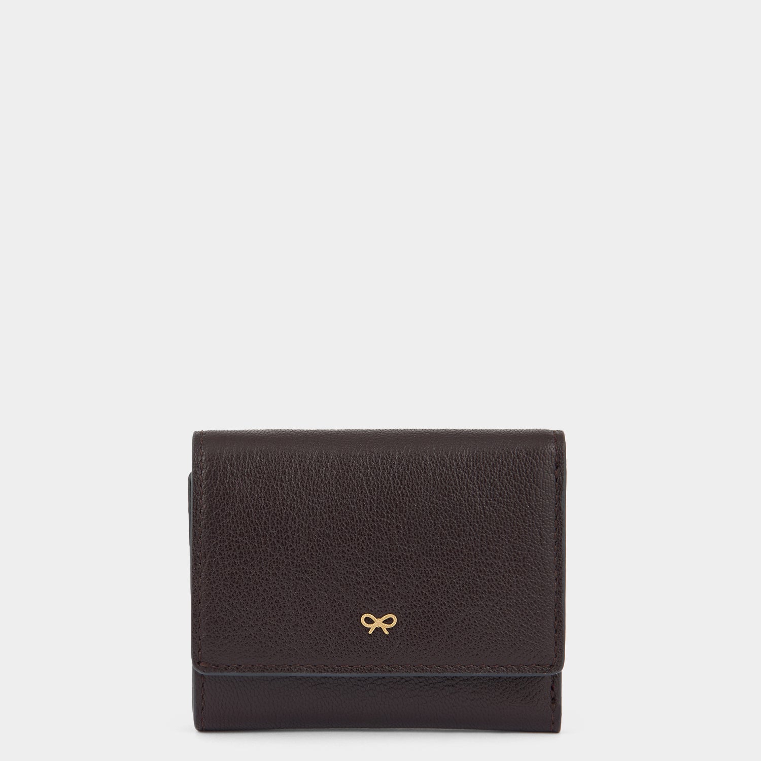 Zany Mini Trifold Wallet -

          
            Capra Leather in Grape -
          

          Anya Hindmarch UK
