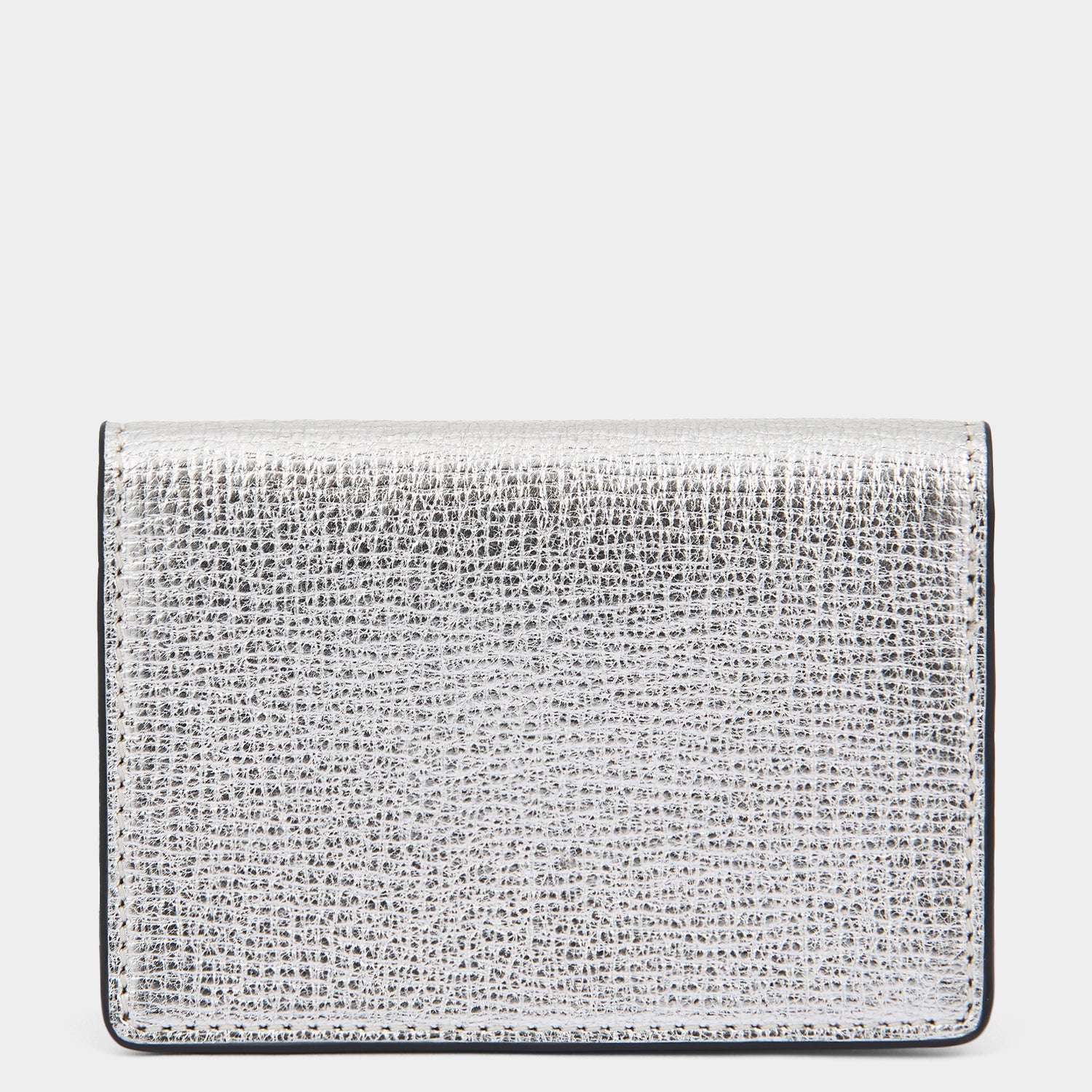 Eyes Card Case -

          
            Capra Leather in Metallic Silver -
          

          Anya Hindmarch UK
