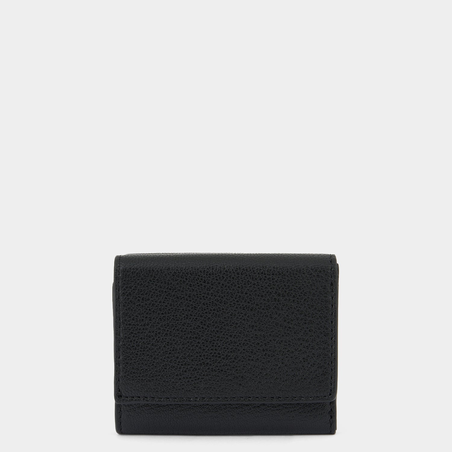 Eyes Mini Trifold Zip Wallet -

          
            Capra Leather in Black -
          

          Anya Hindmarch UK
