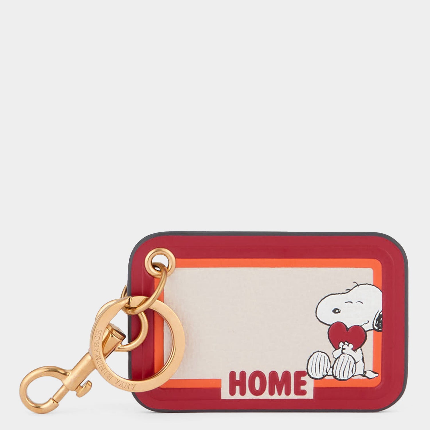 Peanuts Snoopy Home Key Charm -

          
            Capra Leather in Chalk/Red -
          

          Anya Hindmarch UK
