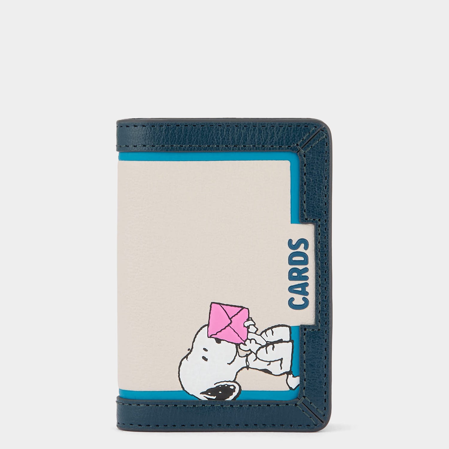 Peanuts Snoopy Business Card Holder -

          
            Capra Leather in Chalk -
          

          Anya Hindmarch UK
