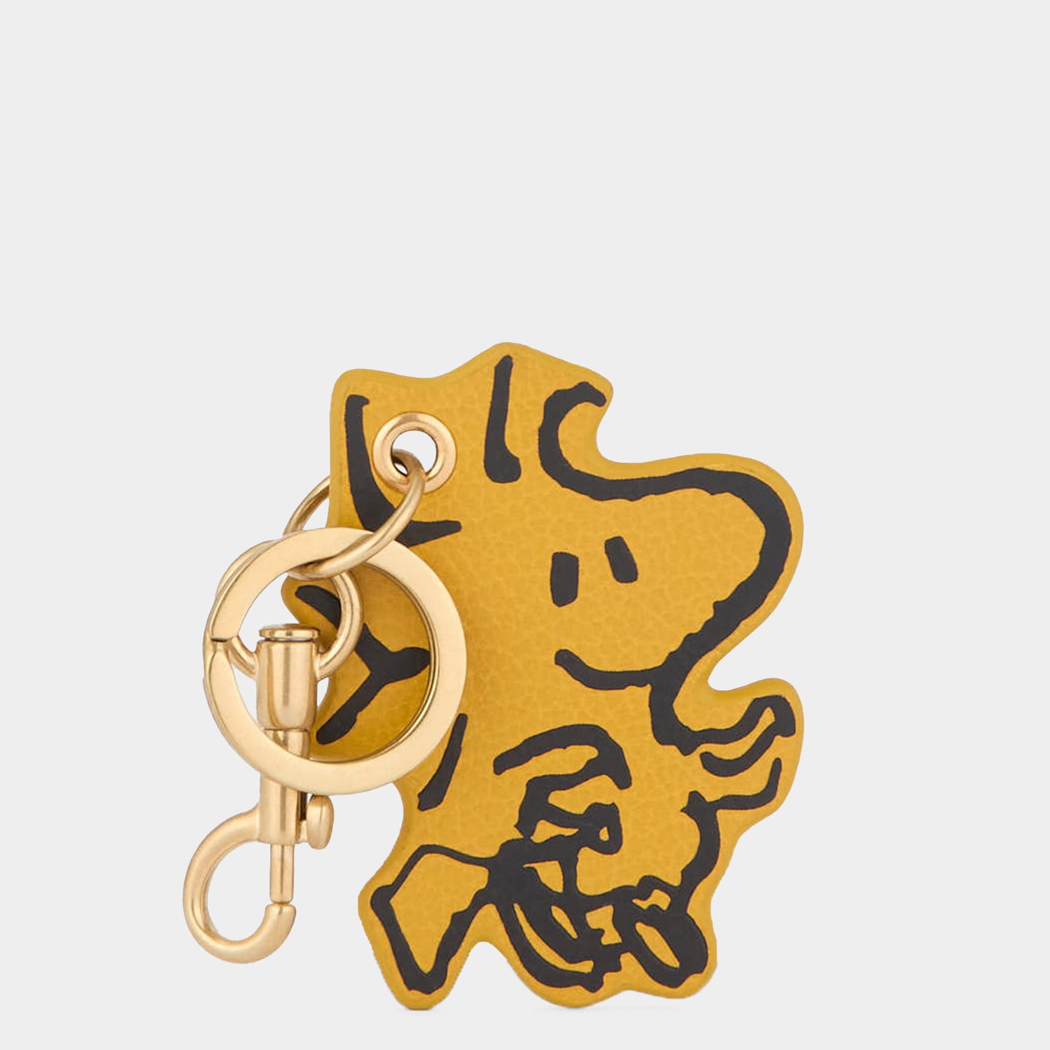 Peanuts Woodstock Key Charm -

          
            Capra Leather in Mustard -
          

          Anya Hindmarch UK
