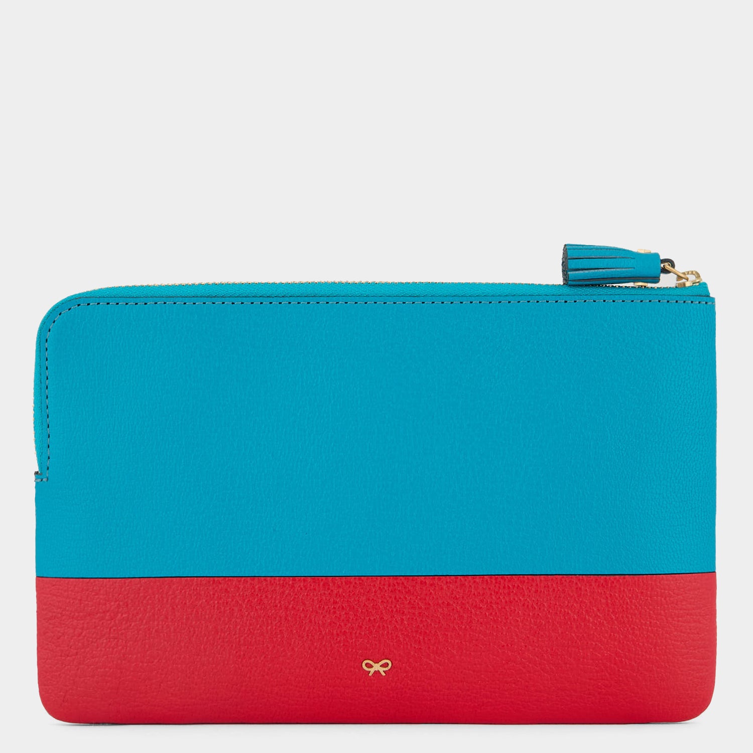 Peanuts Snoopy Zip Loose Pocket -

          
            Capra Leather in Bright Petrol Blue -
          

          Anya Hindmarch UK
