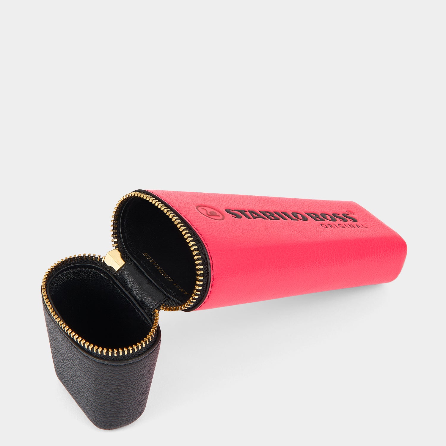 Anya Brands STABILO BOSS ORIGINAL Pencil Case -

          
            Capra Leather in Neon Pink -
          

          Anya Hindmarch UK
