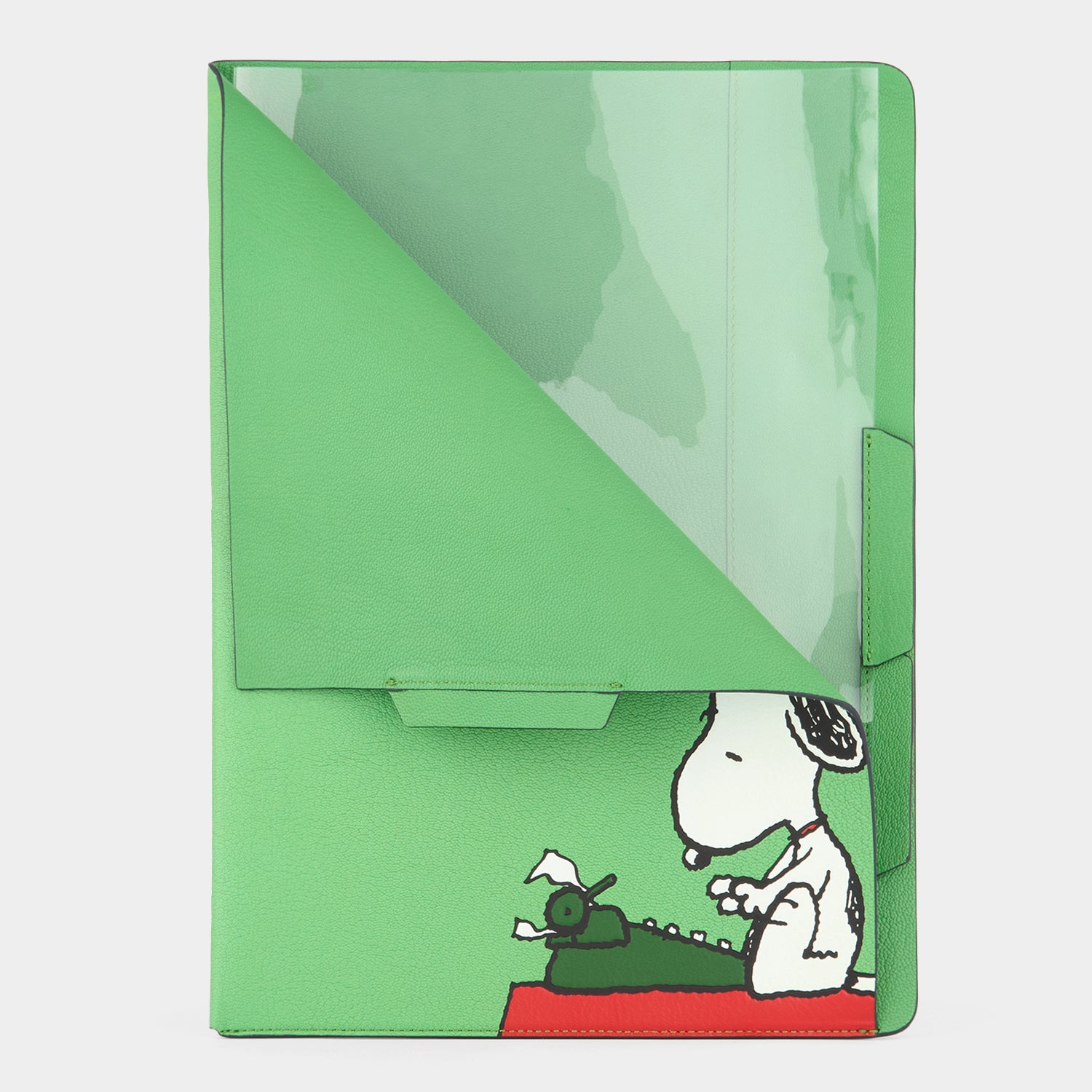 Peanuts Snoopy A4 Documents Sleeve -

          
            Capra Leaher in Grass Green -
          

          Anya Hindmarch UK
