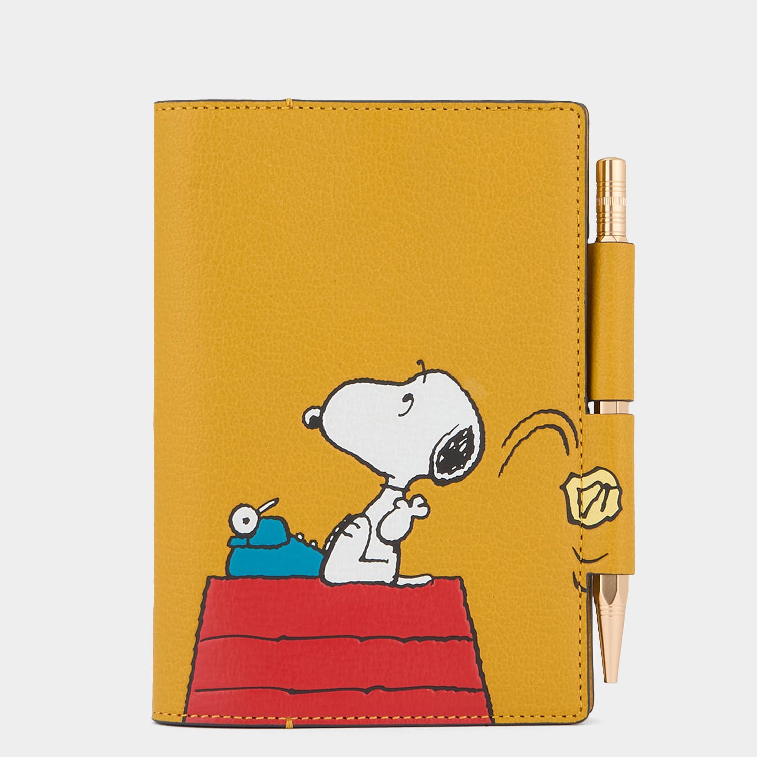 Peanuts Snoopy A6 Journal -

          
            Capra Leather in Mustard -
          

          Anya Hindmarch UK
