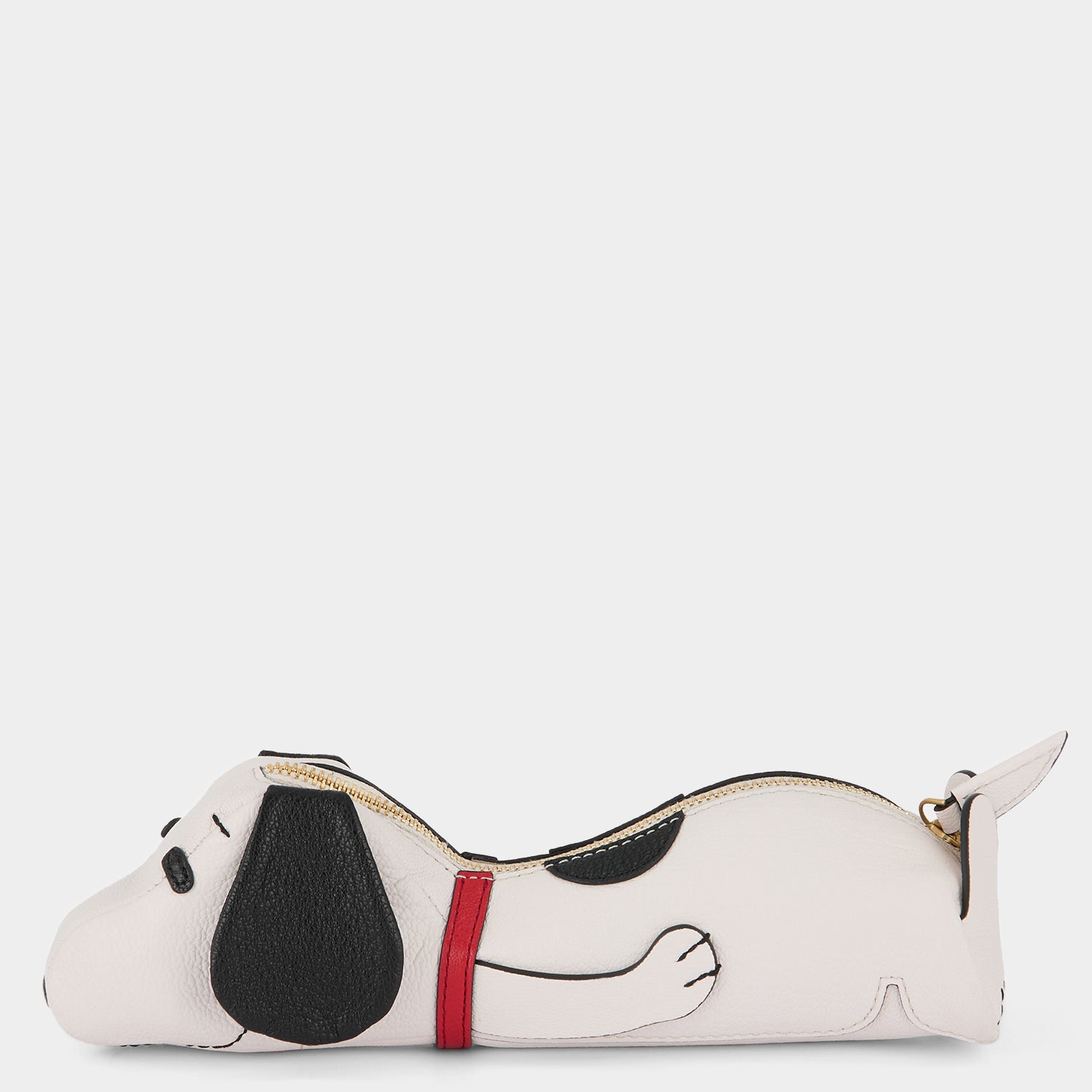 Peanuts Snoopy Pencil Case -

          
            Capra Leather in Chalk -
          

          Anya Hindmarch UK
