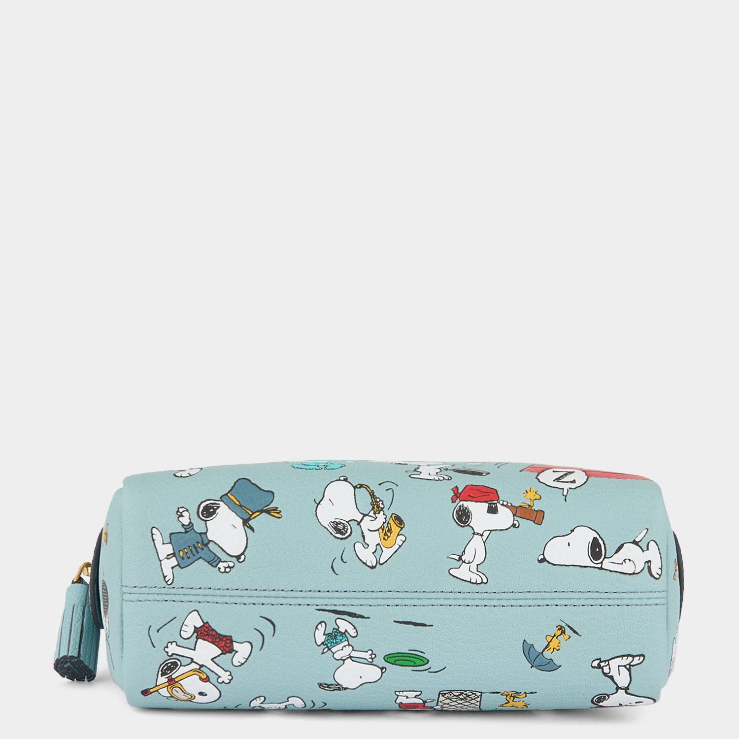 Peanuts Snoopy and Woodstock Important Things Pouch -

          
            Capra Leather in Mayan Blue -
          

          Anya Hindmarch UK
