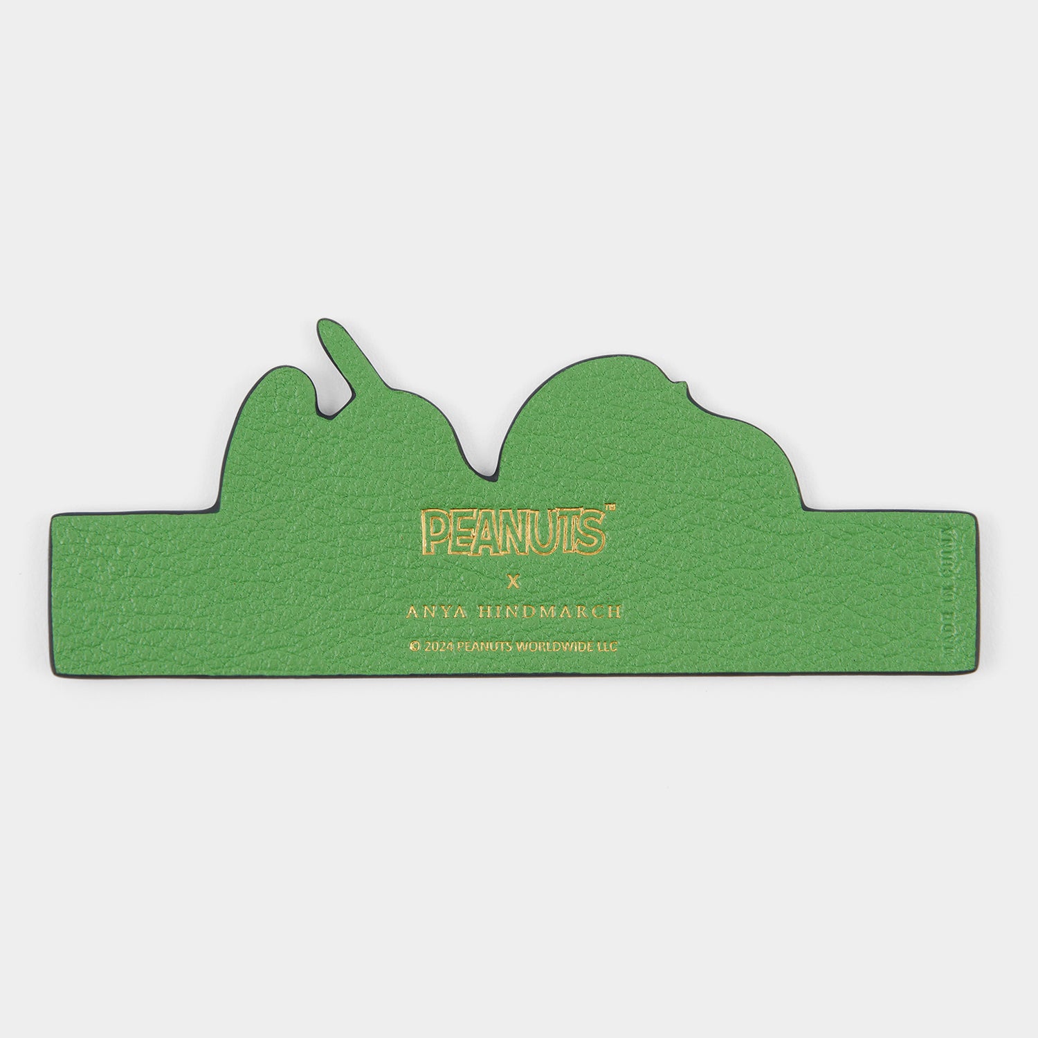 Peanuts Snoopy Ruler -

          
            Capra Leather in Grass Green -
          

          Anya Hindmarch UK
