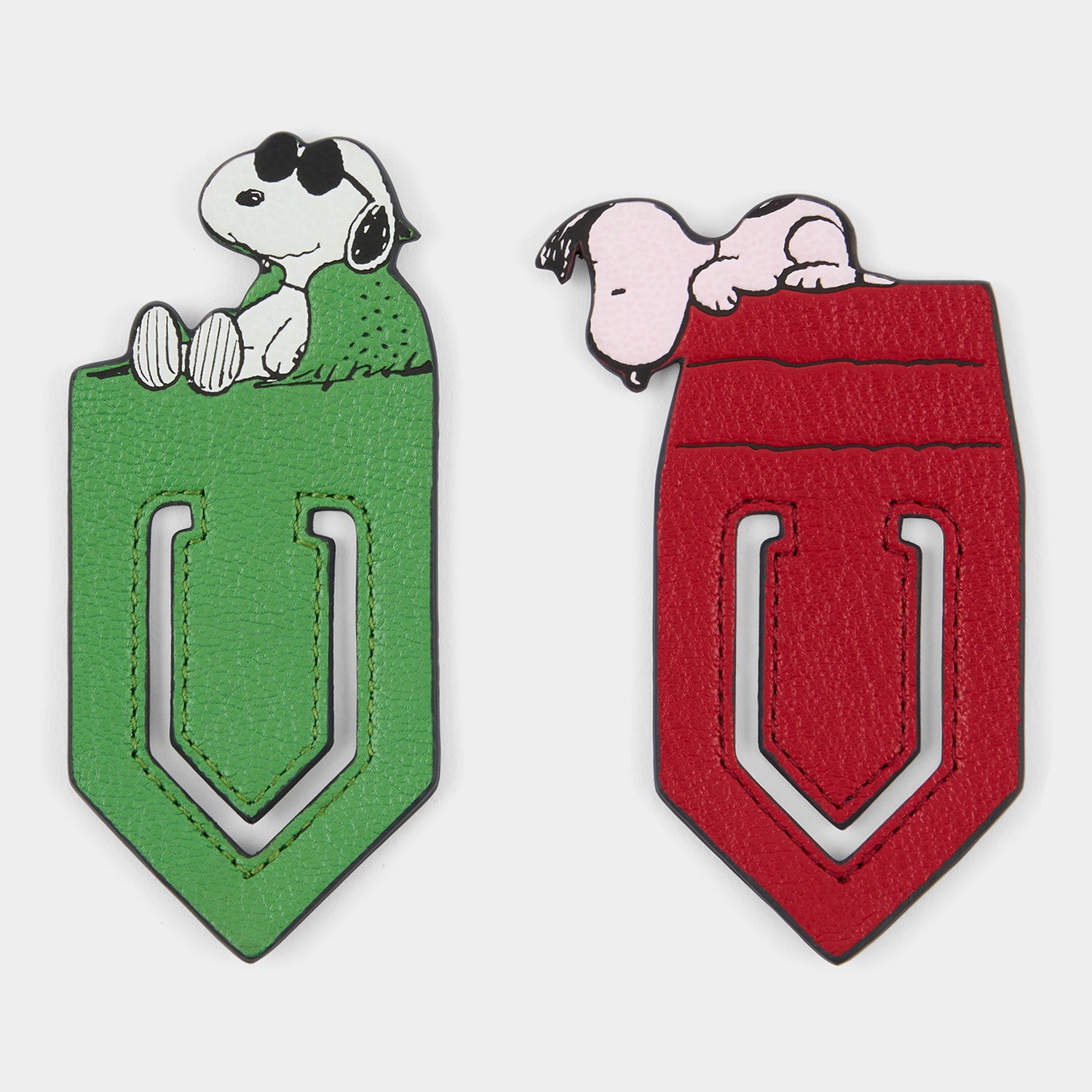 Peanuts Set of 2 Snoopy Bookmarks -

          
            Capra Leather in Multi -
          

          Anya Hindmarch UK
