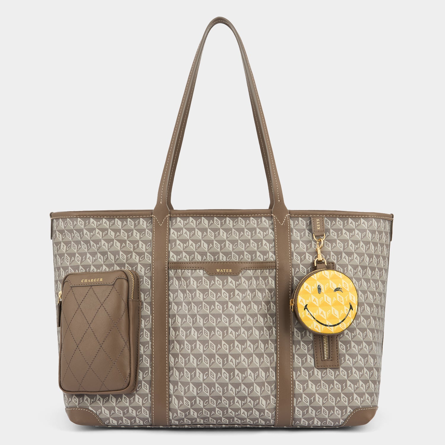 I Am A Plastic Bag Wink In-flight Tote -

          
            Recycled Canvas in Pebble -
          

          Anya Hindmarch UK
