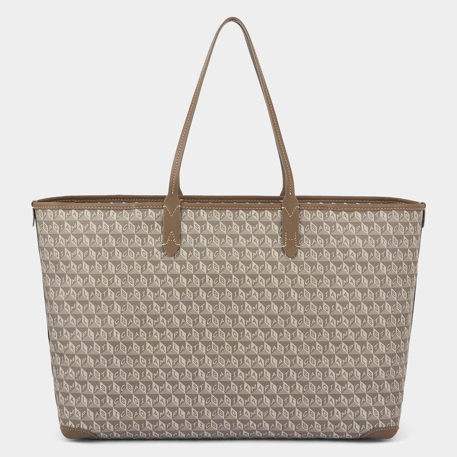 I Am A Plastic Bag Wink Zipped Tote -

          
            Recycled Canvas in Pebble -
          

          Anya Hindmarch UK
