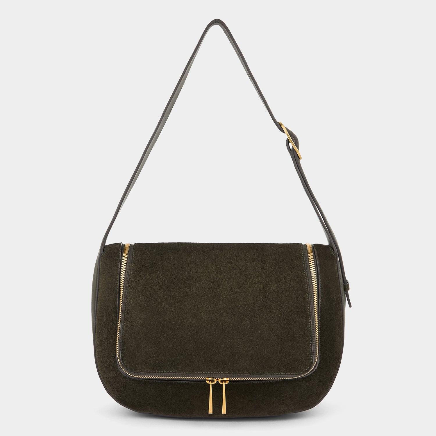 Vere Shoulder Bag -

          
            Suede/Calf Leather in Birch -
          

          Anya Hindmarch UK
