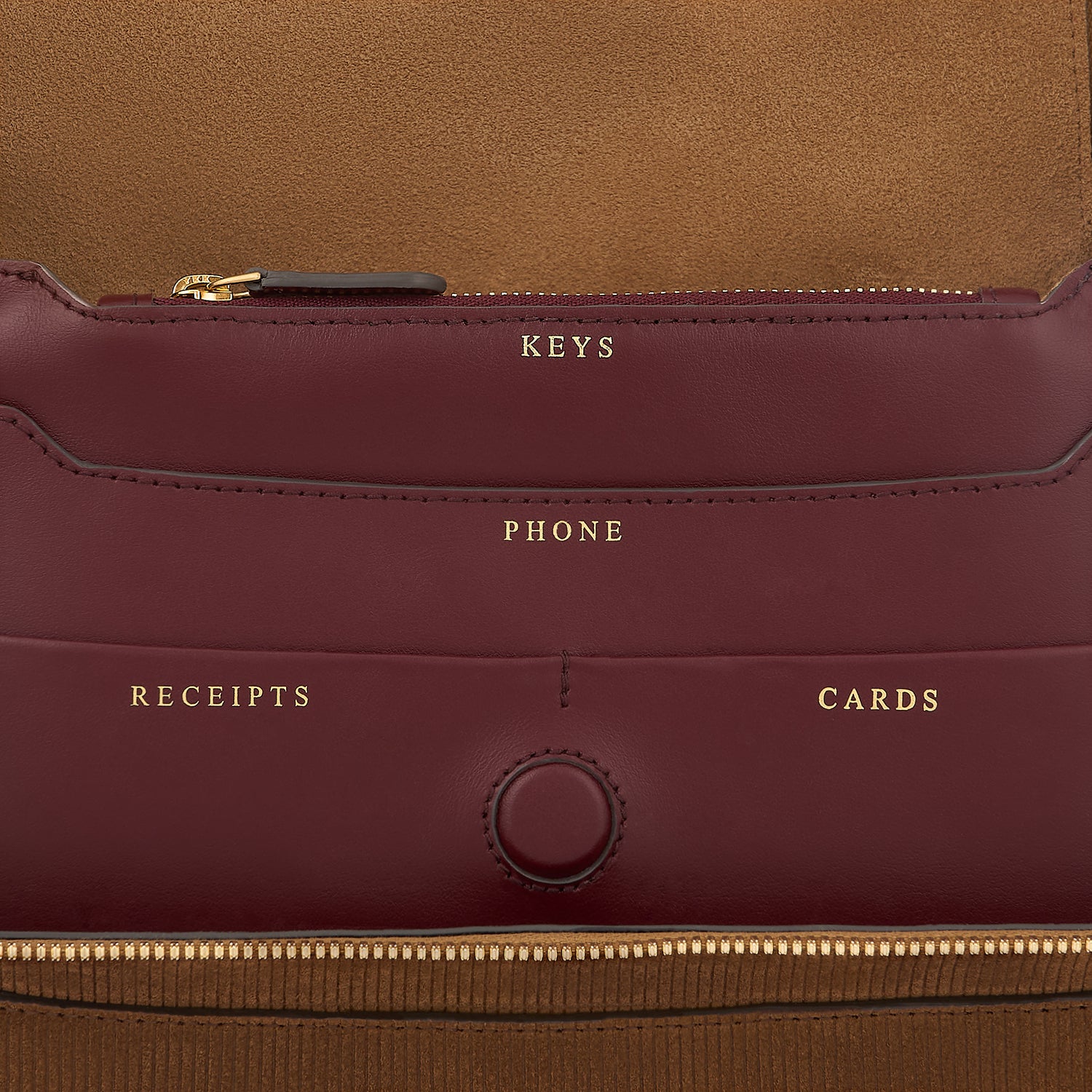 Vere Shoulder Bag -

          
            Corduroy Suede in Sepia -
          

          Anya Hindmarch UK
