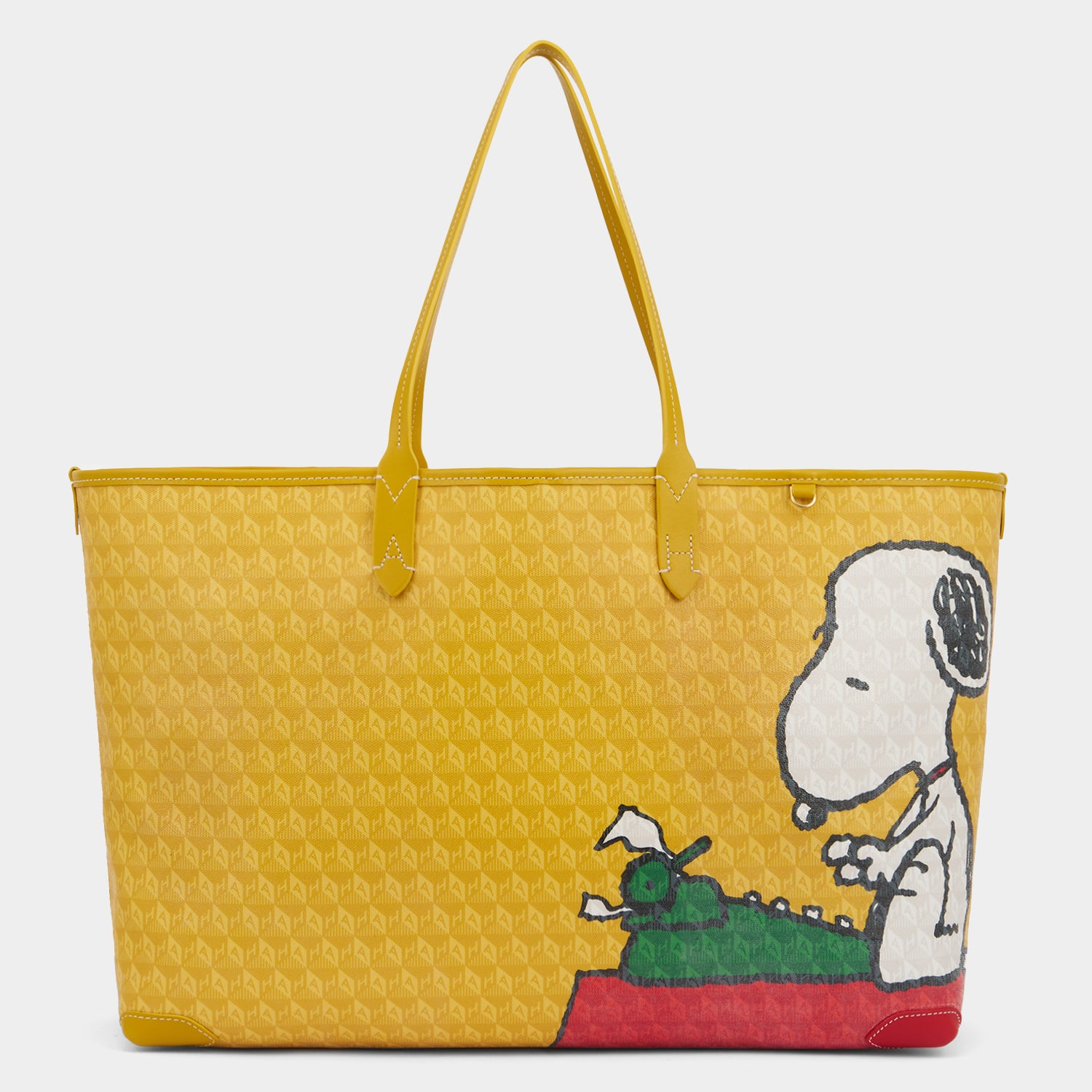 Peanuts I am a Plastic Bag Snoopy Tote -

          
            Recycled Canvas in Mustard -
          

          Anya Hindmarch UK
