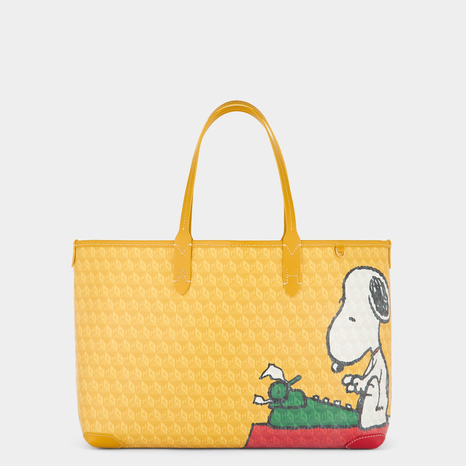 Peanuts I am a Plastic Bag Small Snoopy Tote -

          
            Recycled Canvas in Mustard -
          

          Anya Hindmarch UK
