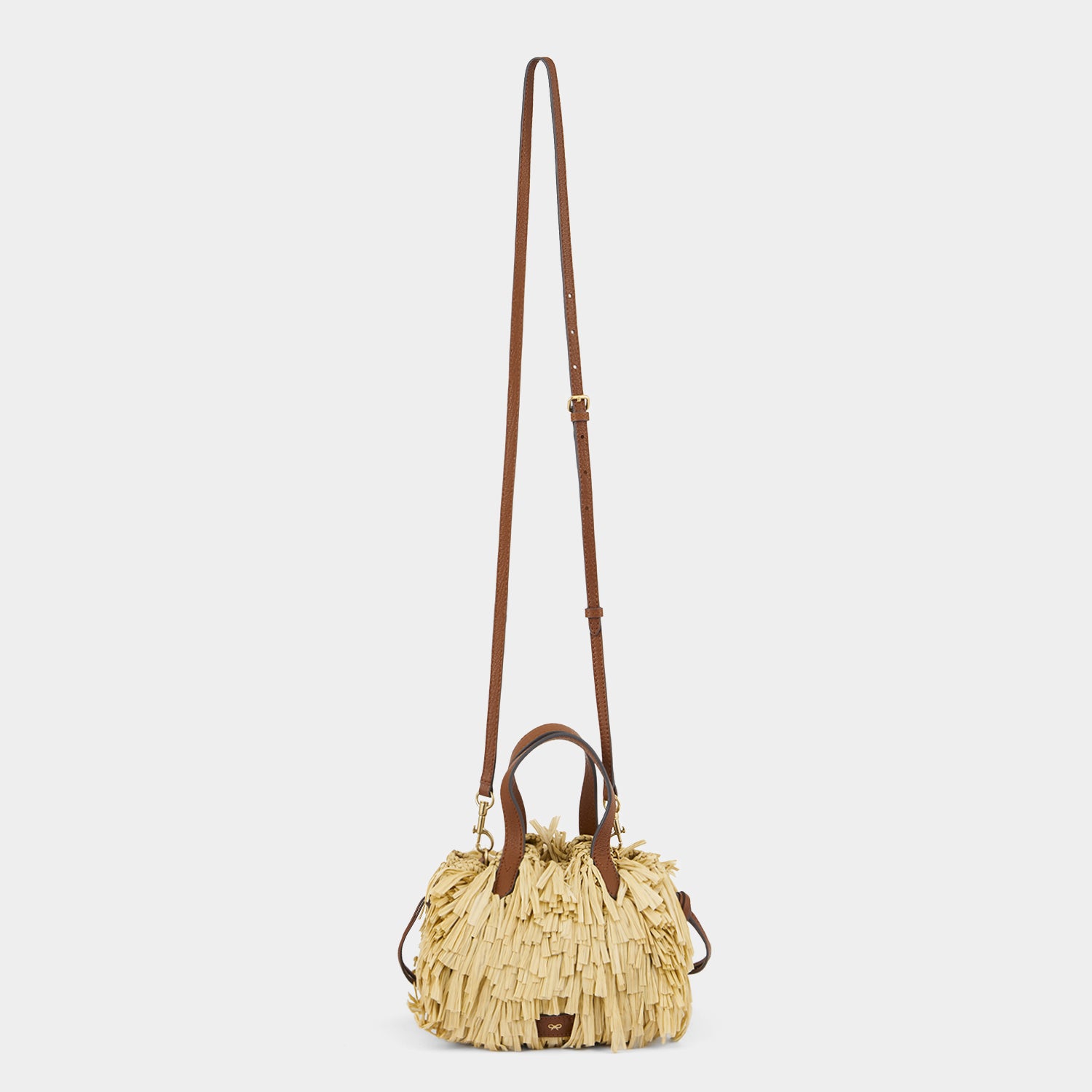 Raffia Eyes Small Drawstring Tote -

          
            Raffia in Natural -
          

          Anya Hindmarch UK
