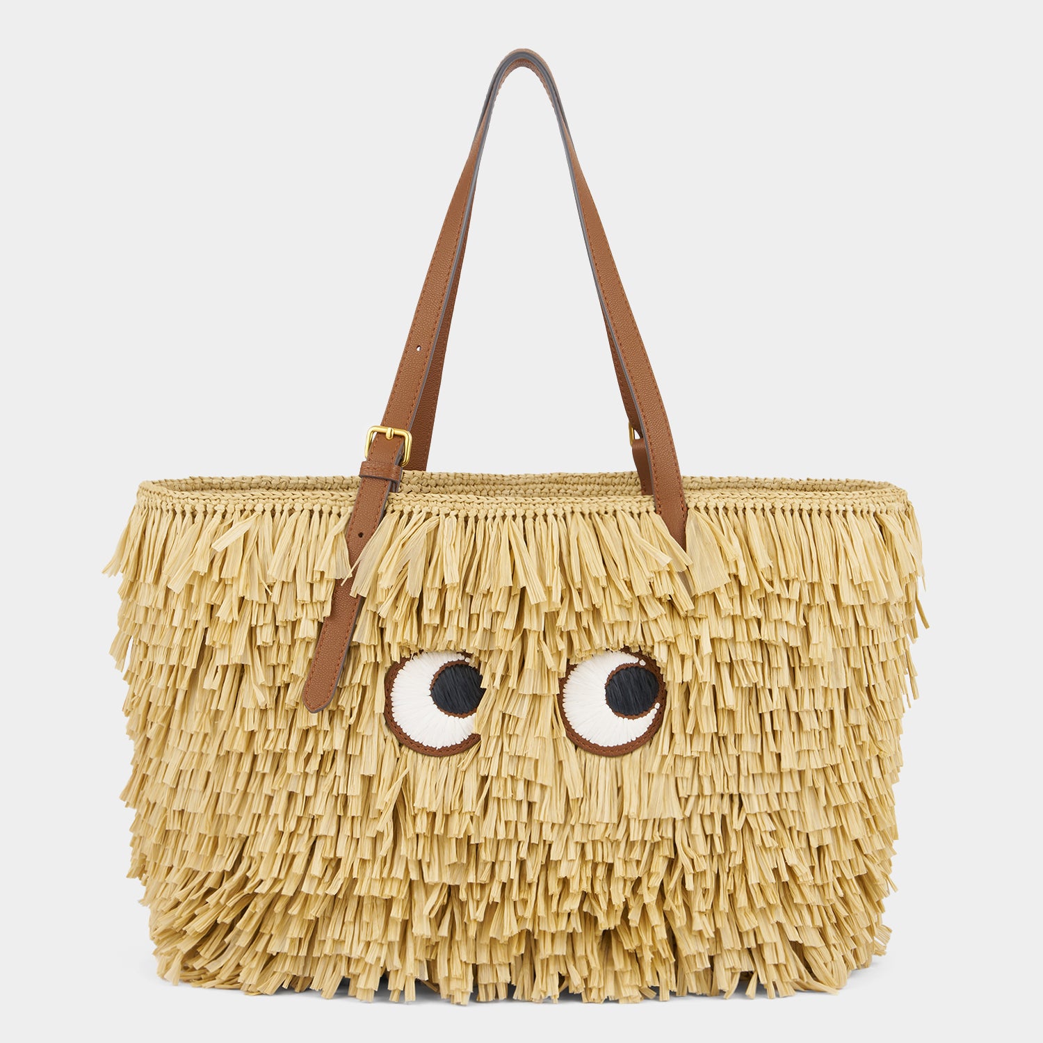 E/W Raffia Eyes Tote -

          
            Raffia in Natural -
          

          Anya Hindmarch UK
