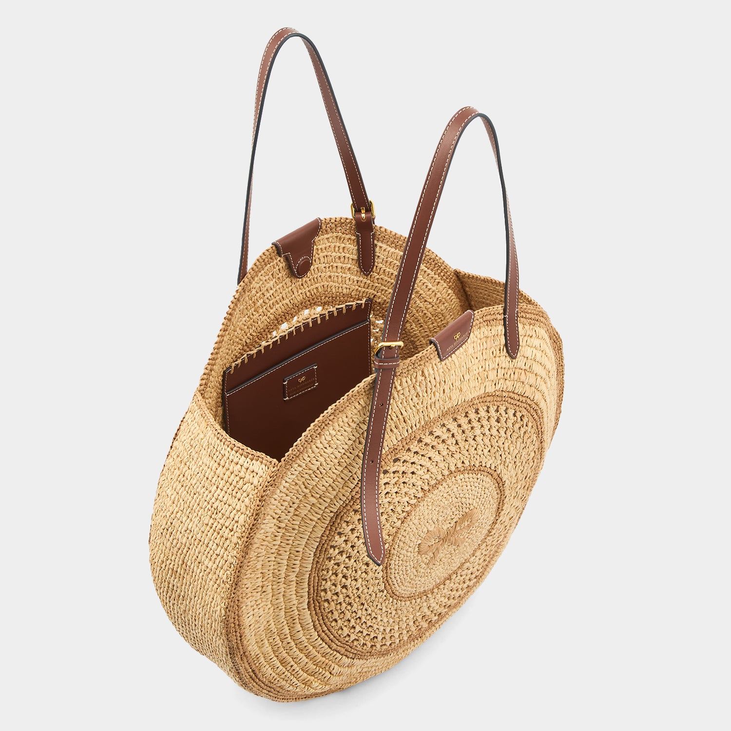 Raffia Round Bow Tote -

          
            Raffia in Natural -
          

          Anya Hindmarch UK
