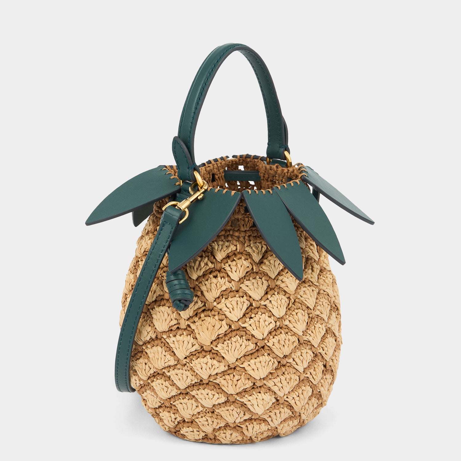 Pineapple Cross-body -

          
            Raffia in Natural -
          

          Anya Hindmarch UK
