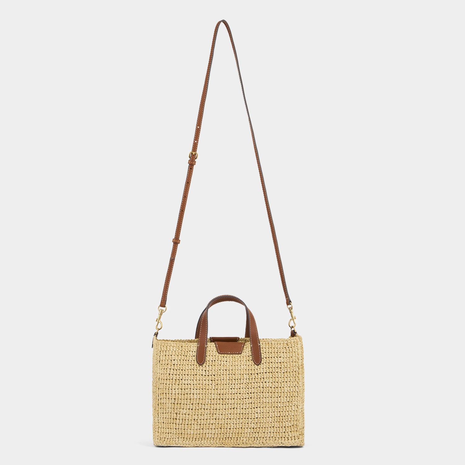 X/S Raffia Holiday Cross-body Tote -

          
            Raffia in Natural -
          

          Anya Hindmarch UK
