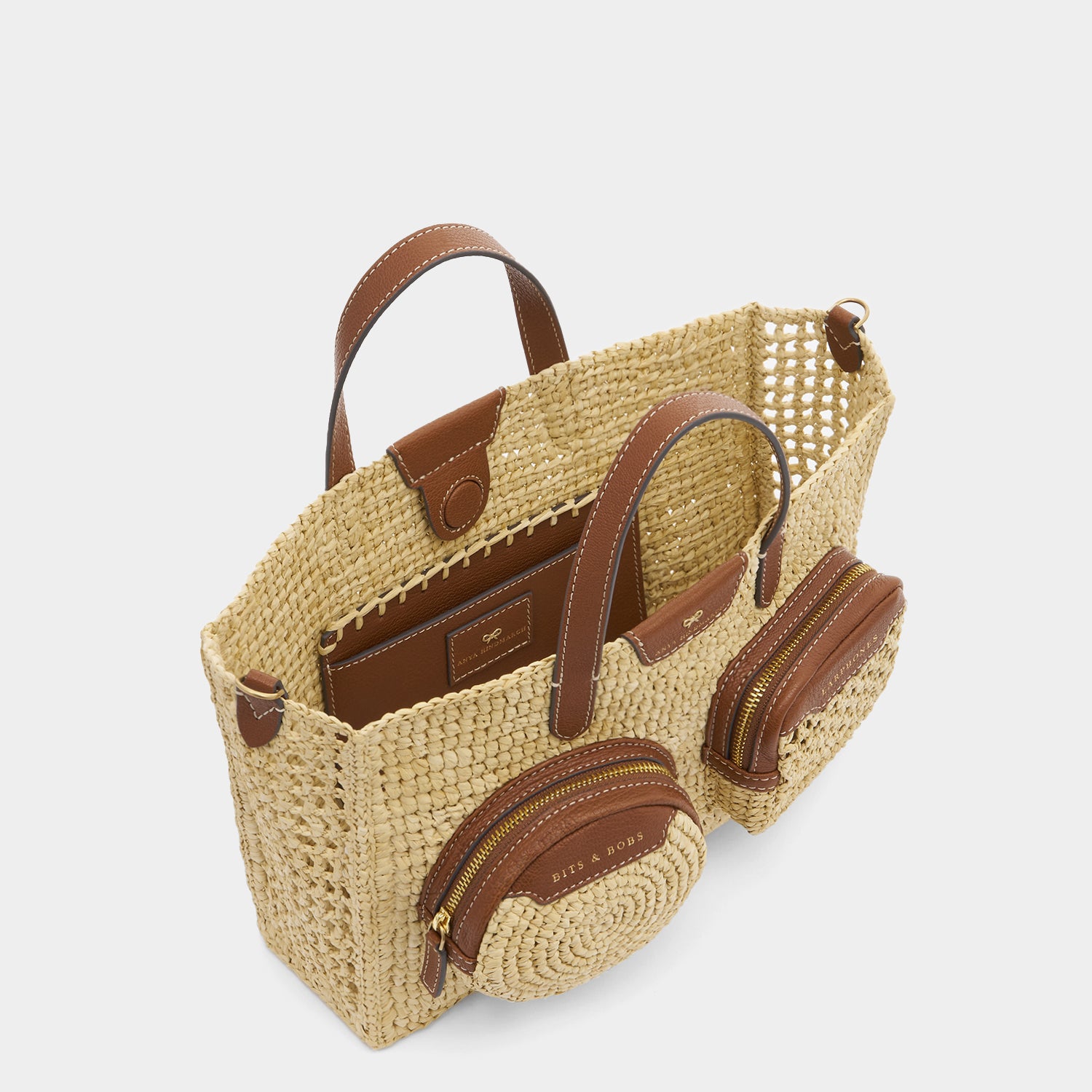 X/S Raffia Holiday Cross-body Tote -

          
            Raffia in Natural -
          

          Anya Hindmarch UK
