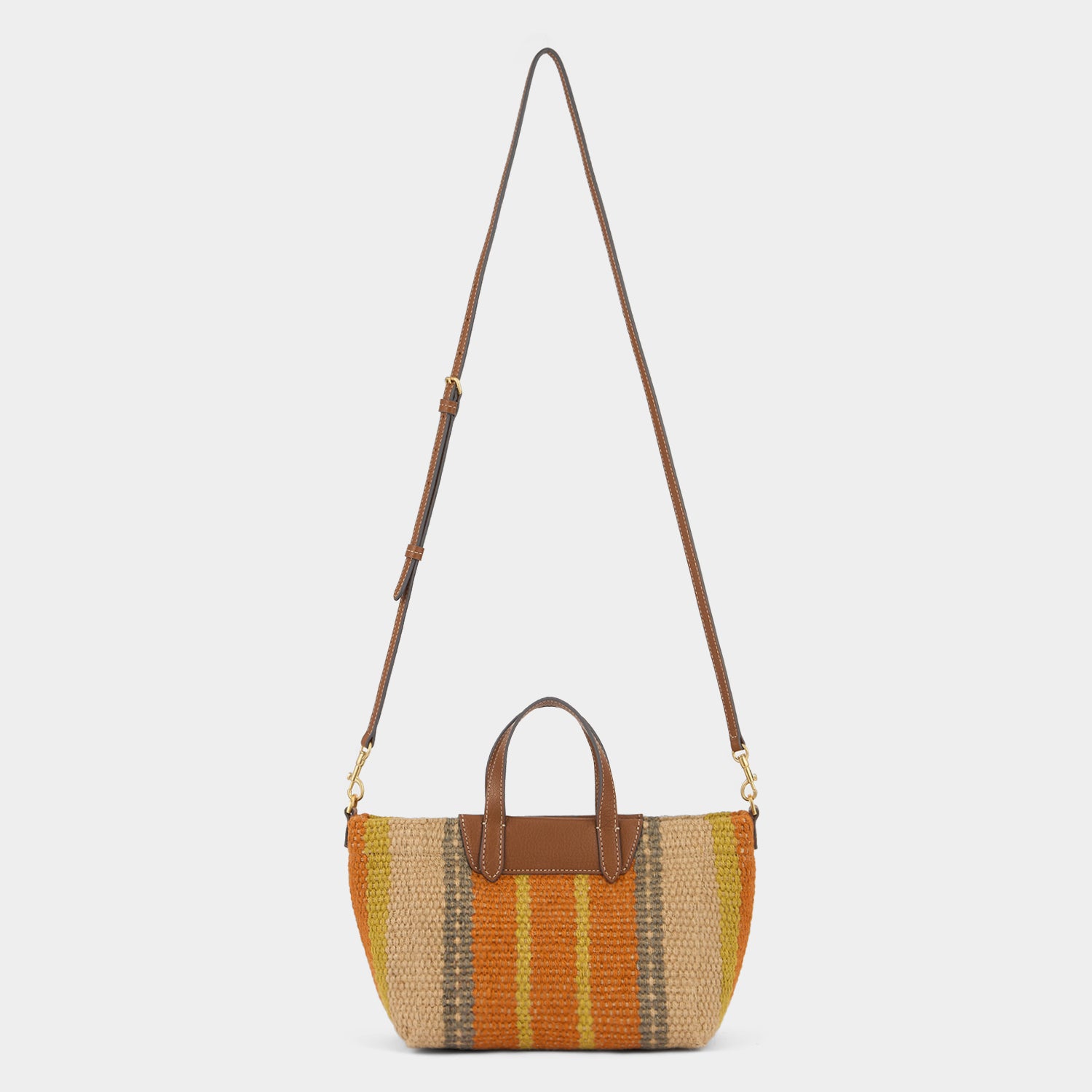 X/S Jute Cross-body Tote -

          
            Jute/Goat Leather in Orange/Multi -
          

          Anya Hindmarch UK
