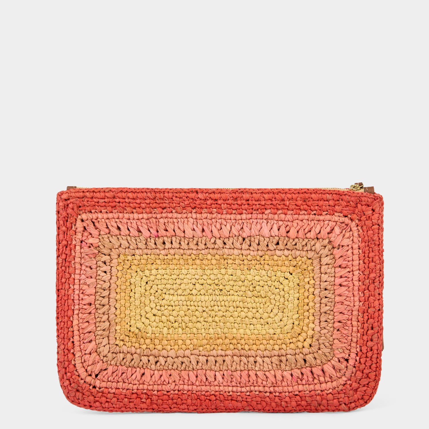 Raffia Tassel Bow Clutch -

          
            Raffia in Orange/Multi -
          

          Anya Hindmarch UK
