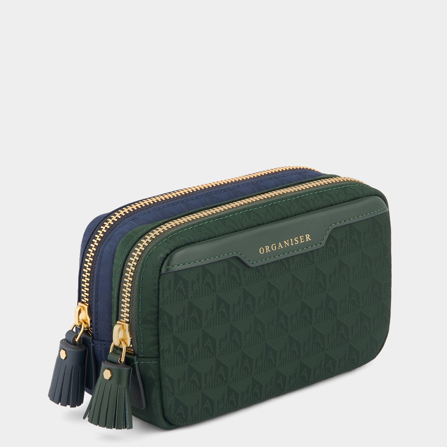 Organiser Duo Pouch -

          
            Jacquard Nylon in Dark Holly -
          

          Anya Hindmarch UK
