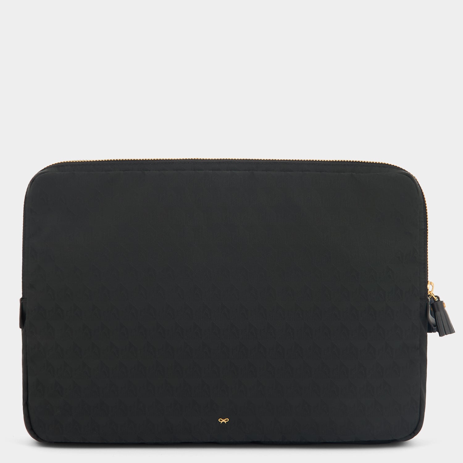 Double Laptop Organiser Case -

          
            Jacquard Nylon in Black -
          

          Anya Hindmarch UK
