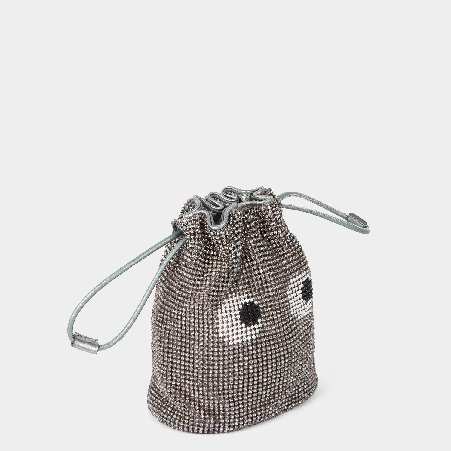 Eyes Drawstring Pouch -

          
            Crystal Mesh in Anthracite -
          

          Anya Hindmarch UK
