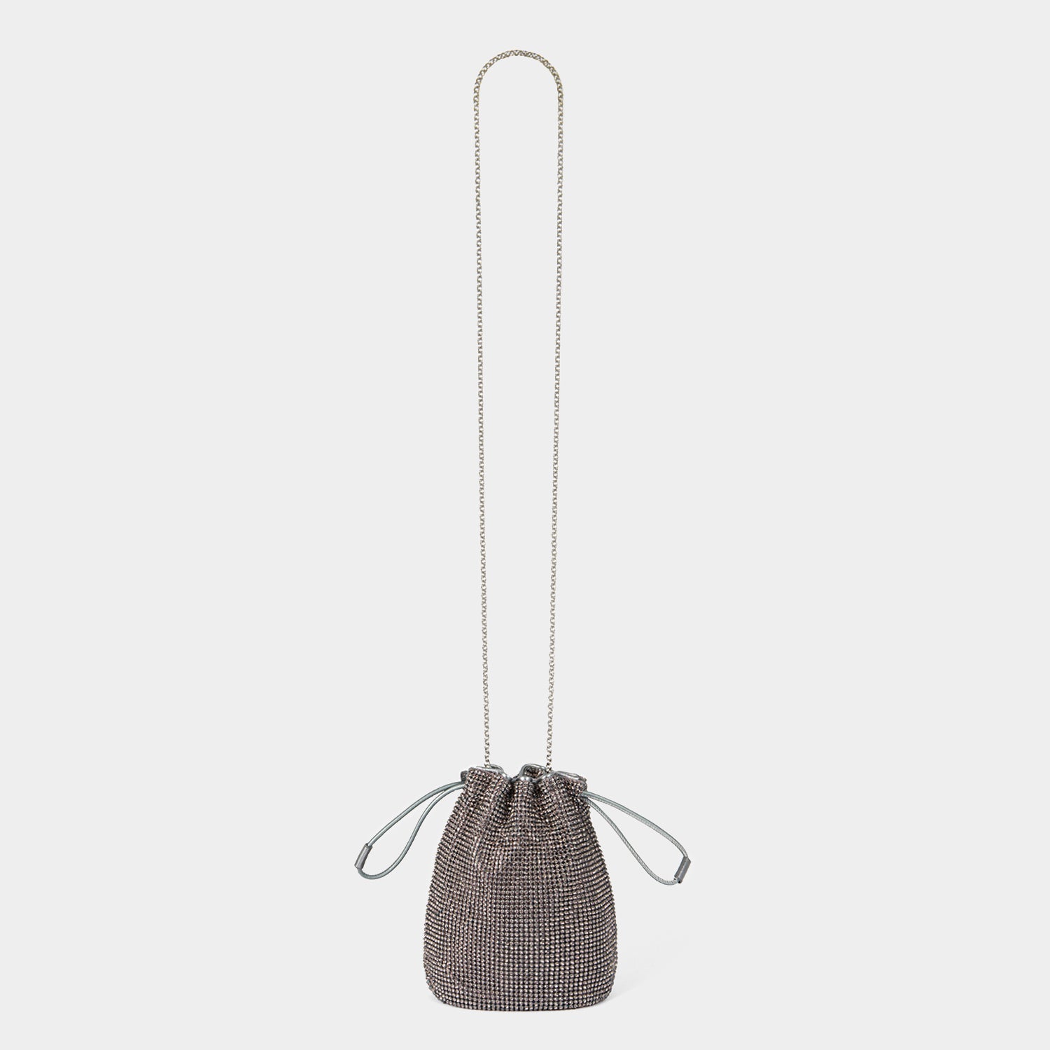 Eyes Drawstring Pouch -

          
            Crystal Mesh in Anthracite -
          

          Anya Hindmarch UK
