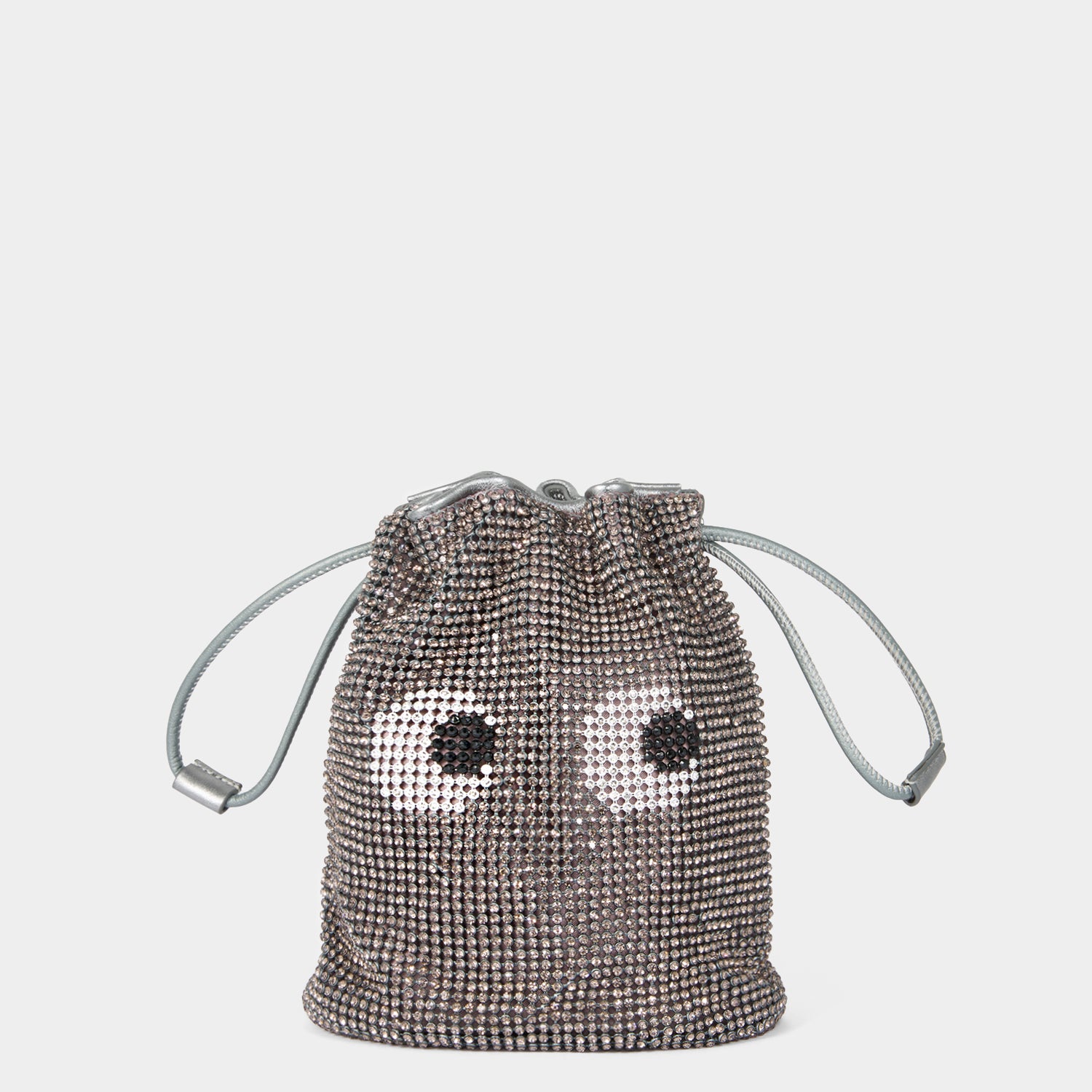 Eyes Drawstring Pouch -

          
            Crystal Mesh in Anthracite -
          

          Anya Hindmarch UK
