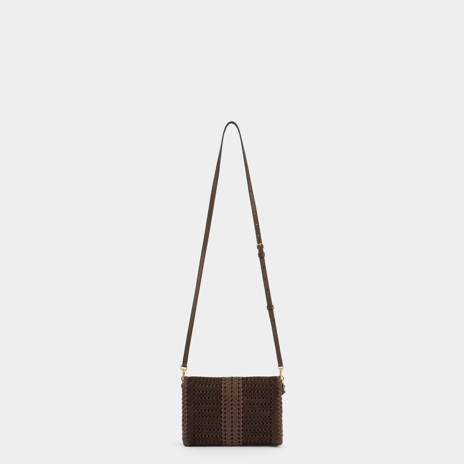 Neeson Cross-body -

          
            Suede Leather in Truffle -
          

          Anya Hindmarch UK
