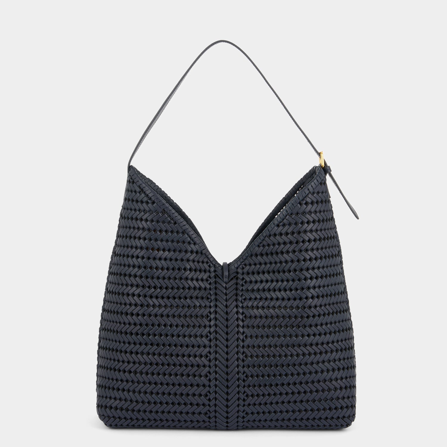 Neeson Tassel Hobo Bag -

          
            Capra Leather in Marine -
          

          Anya Hindmarch UK
