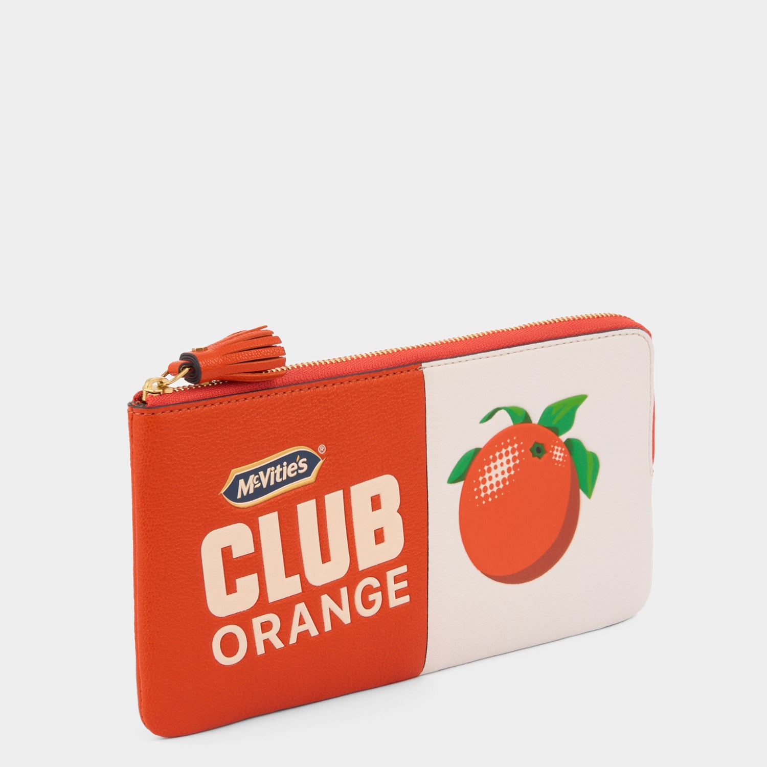 Anya Brands Club Orange Zip Loose Pocket -

          
            Capra Leather in Clementine Orange -
          

          Anya Hindmarch UK
