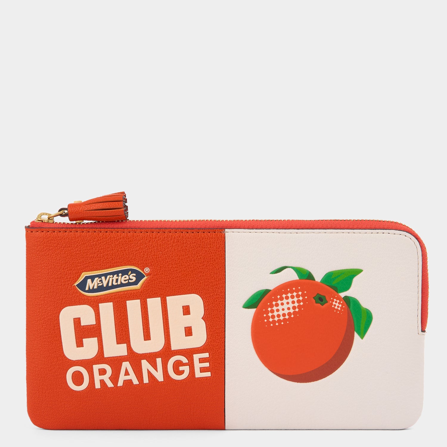 Anya Brands Club Orange Zip Loose Pocket -

          
            Capra Leather in Clementine Orange -
          

          Anya Hindmarch UK
