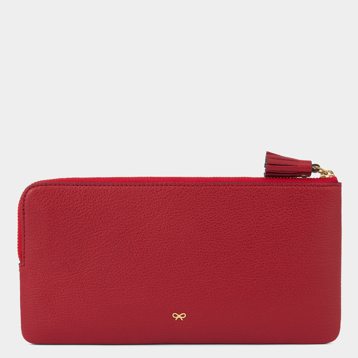 Fragile Zip Loose Pocket -

          
            Capra Leather in Red -
          

          Anya Hindmarch UK
