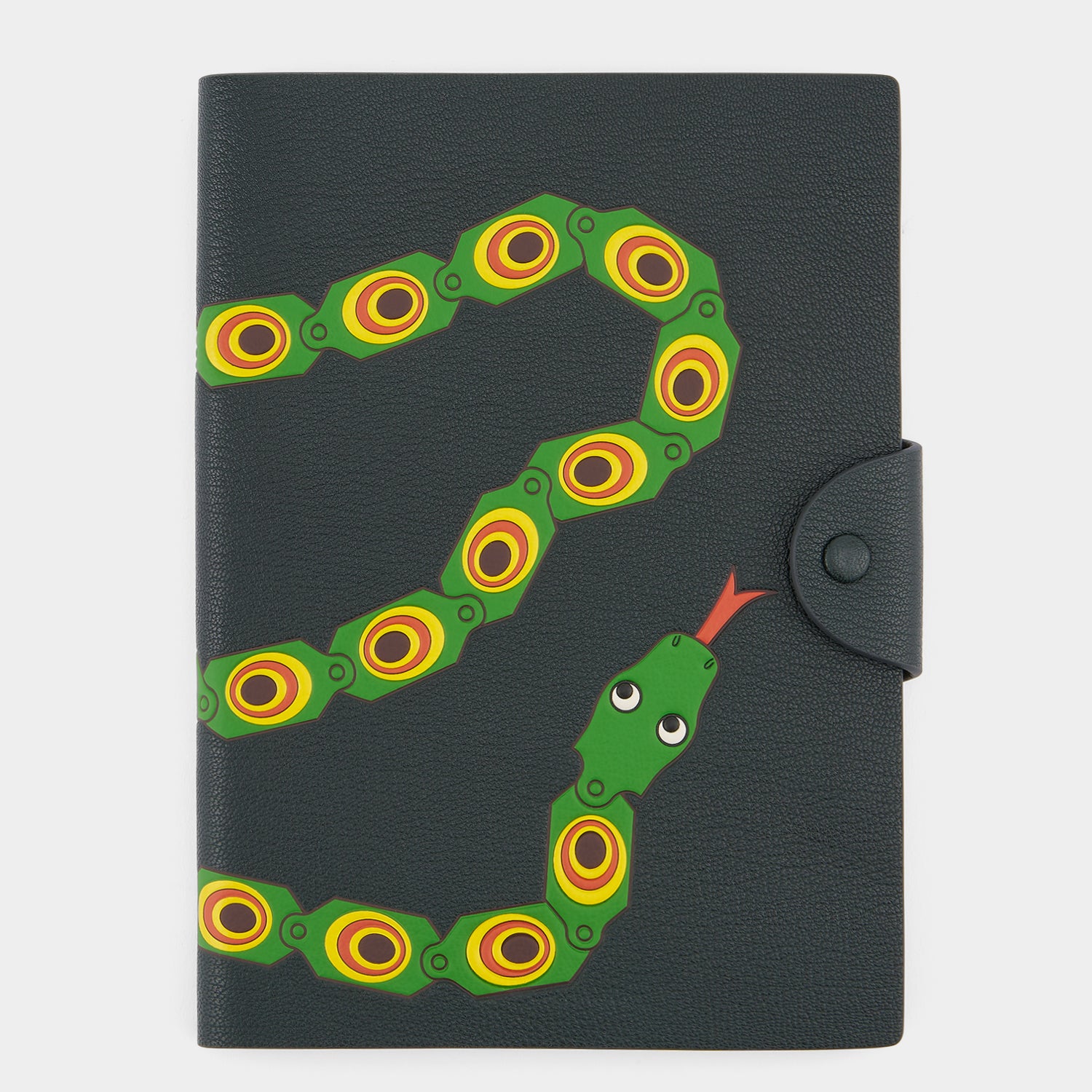 Snake A5 Journal -

          
            Capra Leather in Ink Green -
          

          Anya Hindmarch UK
