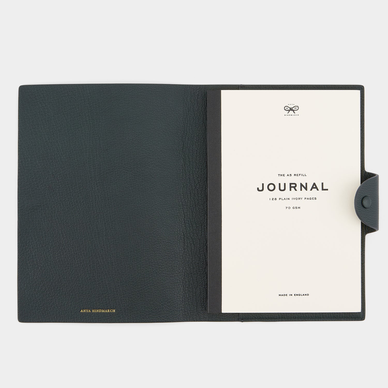 Snake A5 Journal -

          
            Capra Leather in Ink Green -
          

          Anya Hindmarch UK
