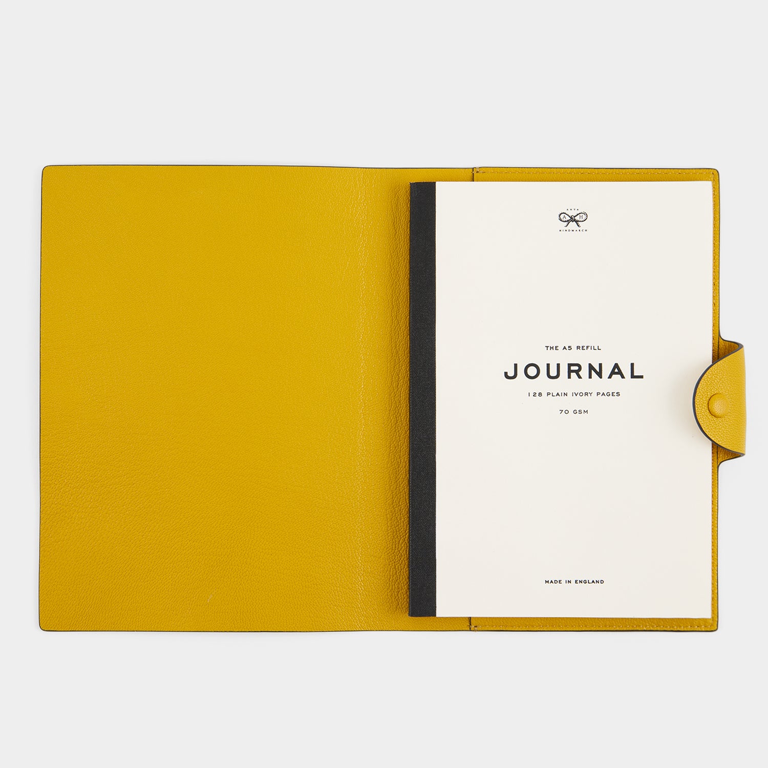 Wink A5 Journal -

          
            Capra Leather in Mustard Yellow -
          

          Anya Hindmarch UK
