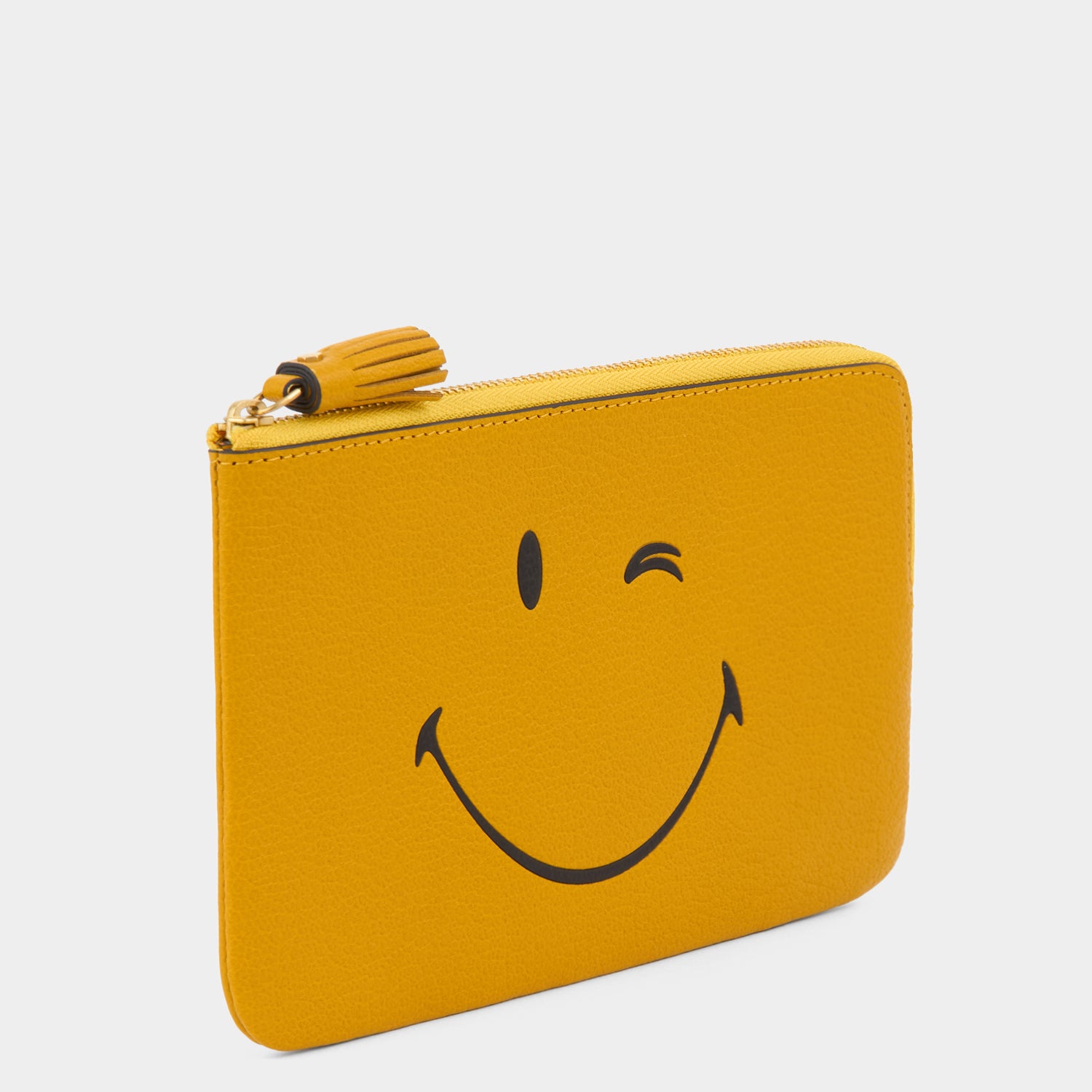 Wink Zip Loose Pocket -

          
            Capra Leather in Mustard Yellow -
          

          Anya Hindmarch UK
