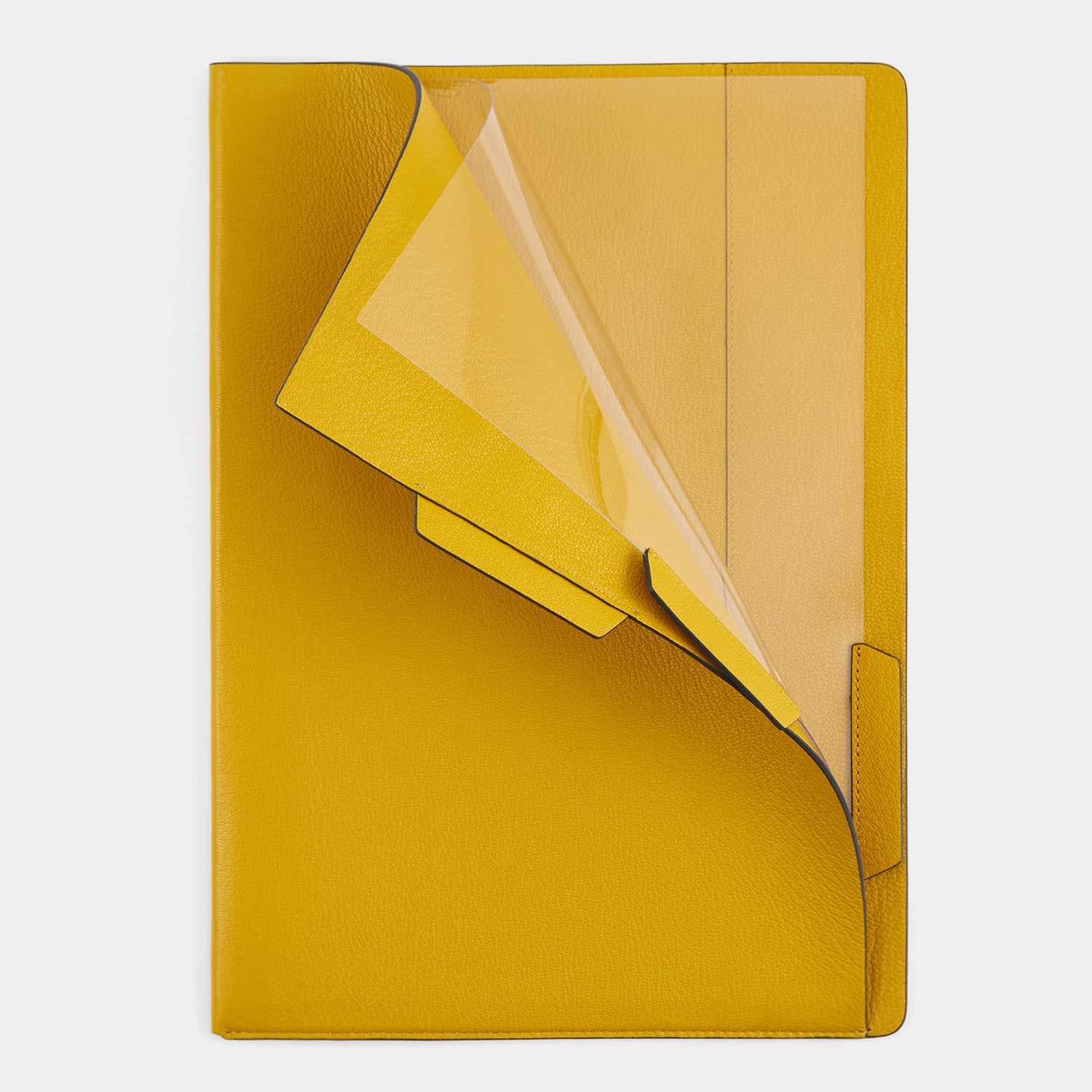 Wink A4 Document Sleeve -

          
            Capra Leather in Mustard Yellow -
          

          Anya Hindmarch UK
