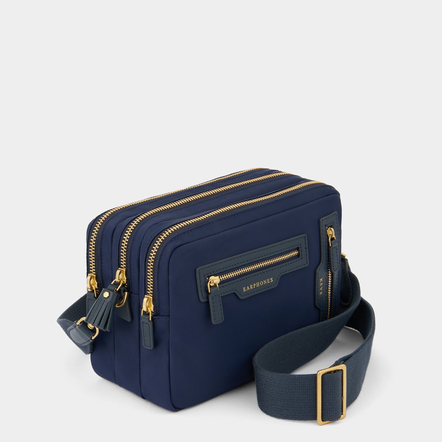 Trio Cross-body -

          
            Regenerated ECONYL® Nylon in Marine -
          

          Anya Hindmarch UK
