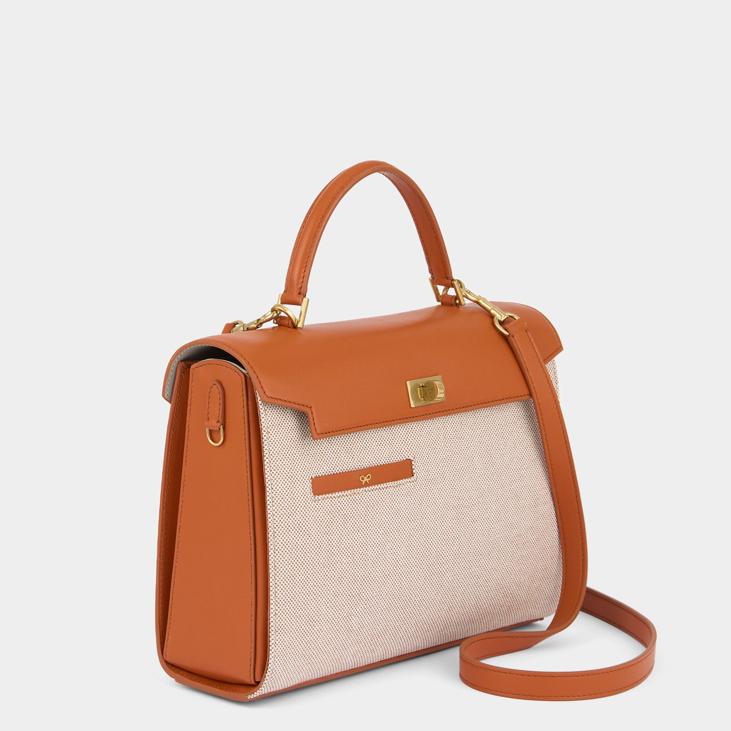 Mortimer in Spice Silky Calf with Manilla Canvas -

          
            Calf Leather in Spice/Manilla Beige -
          

          Anya Hindmarch UK
