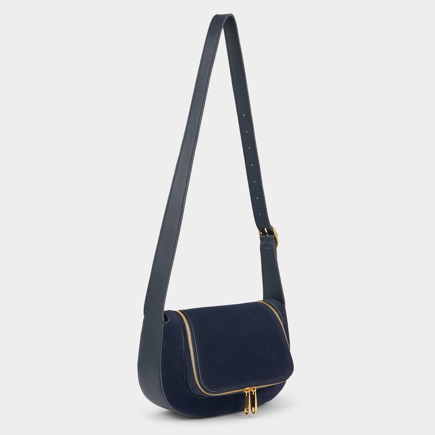 Vere Small Cross-body -

          
            Suede/Calf Leather in Marine -
          

          Anya Hindmarch UK
