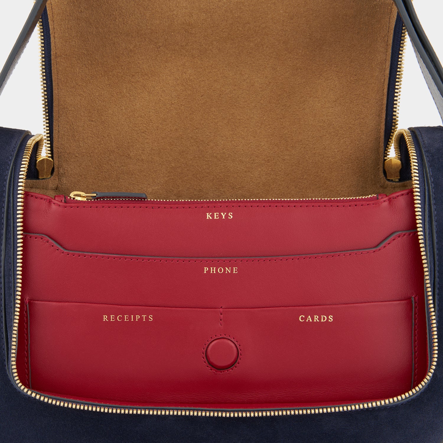 Vere Shoulder Bag -

          
            Suede/Calf Leather -
          

          Anya Hindmarch UK
