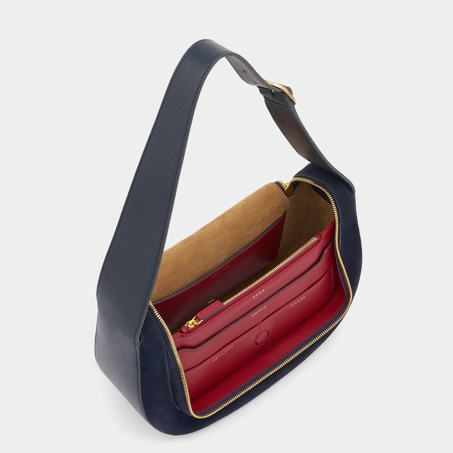 Vere Shoulder Bag -

          
            Suede/Calf Leather -
          

          Anya Hindmarch UK
