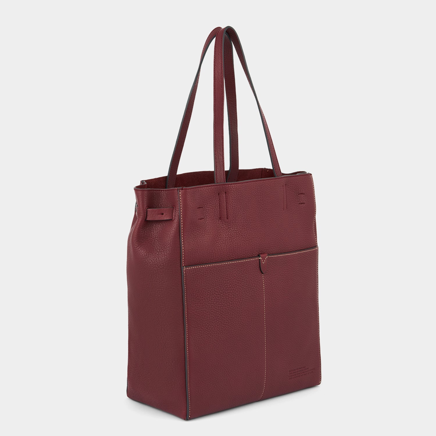 Return to Nature N/S Tote -

          
            Natural Grain Leather in Rosewood -
          

          Anya Hindmarch UK
