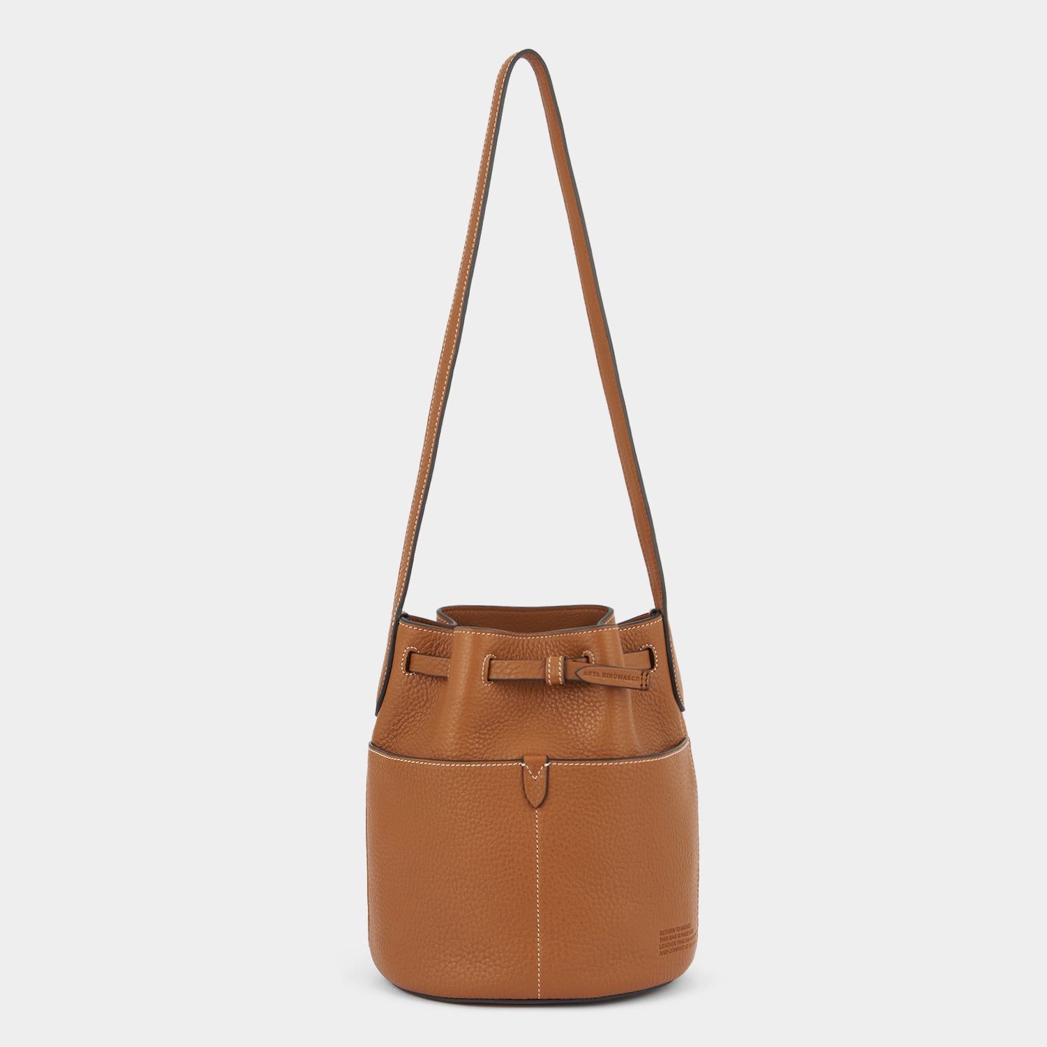 Return to Nature Small Bucket Bag -

          
            Natural Grain Leather in Pecan Brown -
          

          Anya Hindmarch UK
